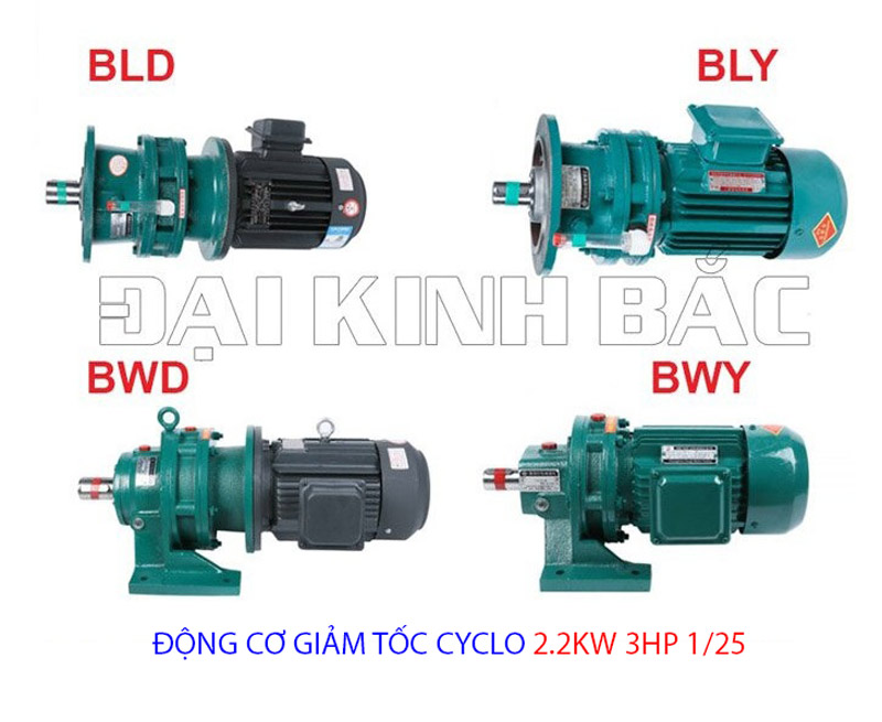 động cơ giảm tốc 2.2kw 3hp 1/25