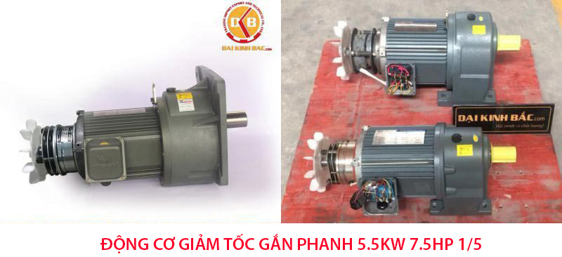 động cơ giảm tốc 5.5kw 7.5hp 1/5