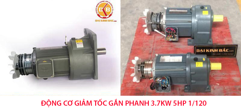 động cơ giảm tốc 5.5kw 7.5hp 1/120