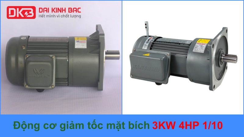 động cơ giảm tốc 3kw 4hp 1/10