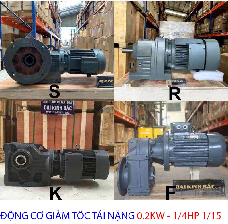 động cơ giảm tốc tải nặng 0,2kw 1.4hp 1.15