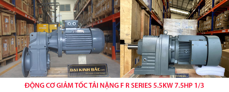 Động cơ giảm tốc 5.5kw 7.5hp 1/3