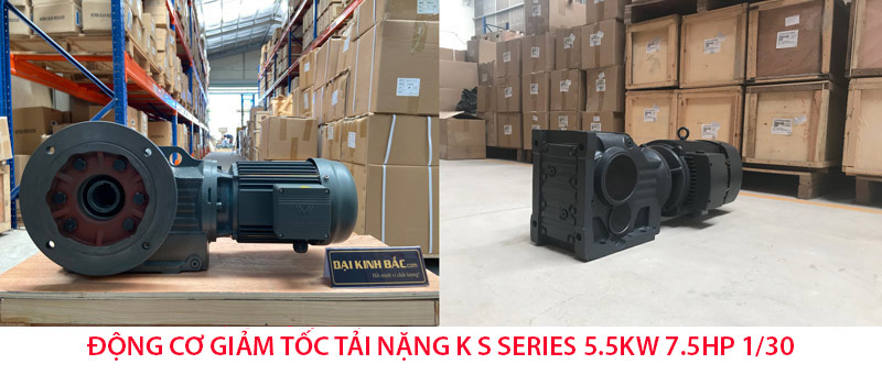 động cơ giảm tốc 5.5kw 7.5hp 1/30
