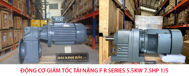 động cơ giảm tốc 5.5kw 7.5hp 1/5