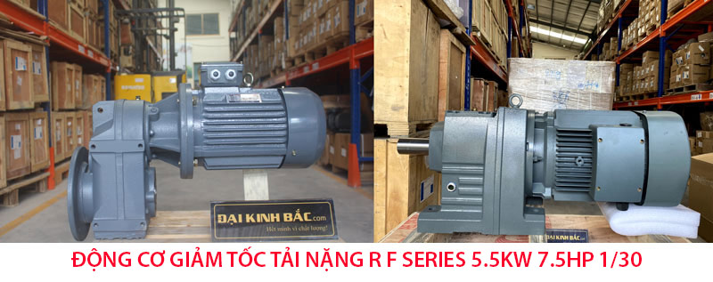 động cơ giảm tốc 5.5kw 7.5hp 1/30