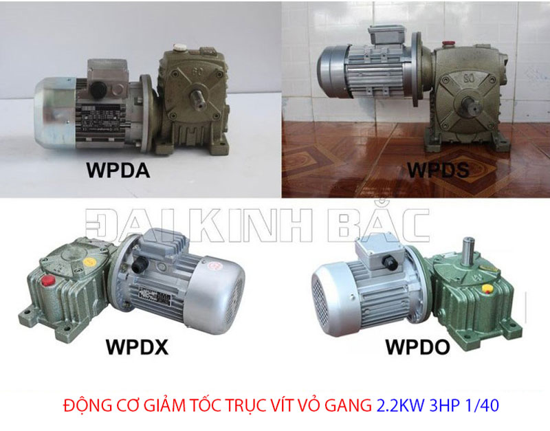 động cơ giảm tốc 2.2kw 3hp 1/40