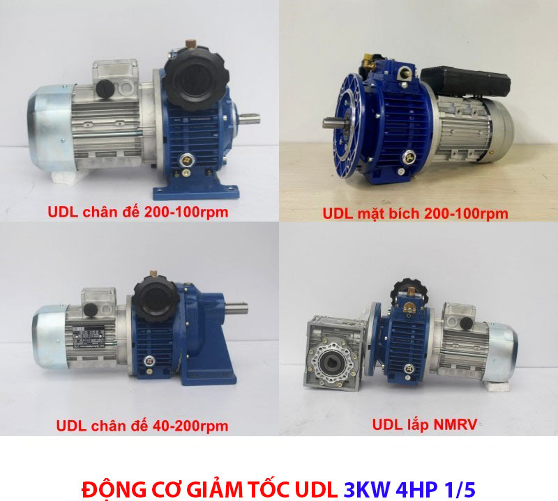 động cơ giảm tốc 3kw 4hp 1/5