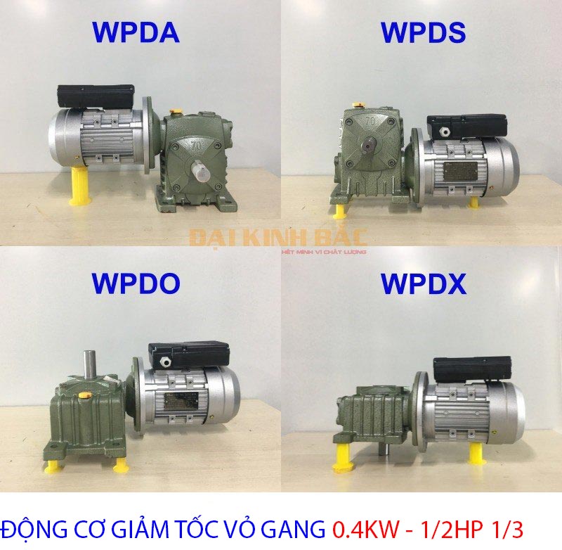 dong co giam toc vo gang 0.2kw 1.4hp 1.3