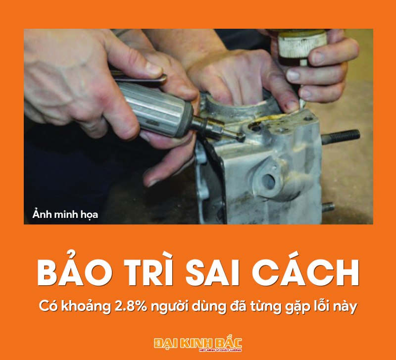 Bảo trì sai cách