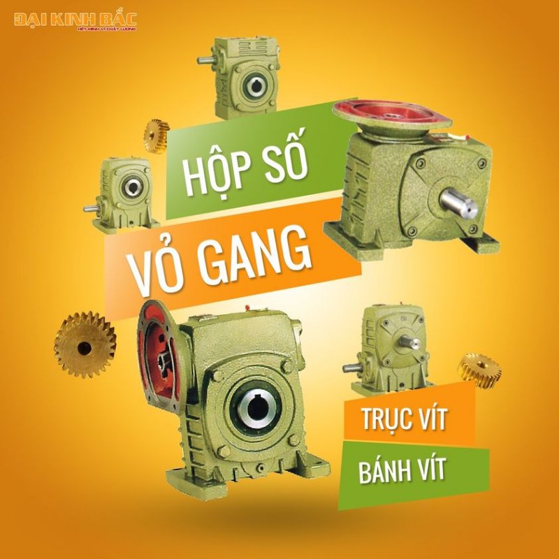 HỘP SỐ GIẢM TỐC VỎ GANG