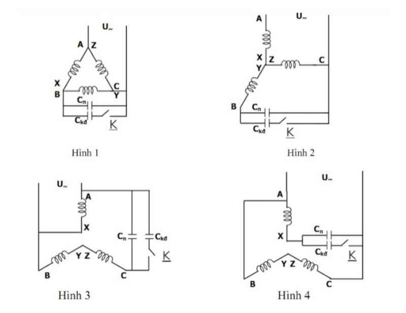 sơ đồ nguyên lí đấu 3 pha thành 1 pha