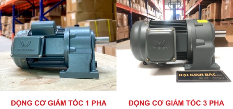 Động cơ giảm tốc 1 pha 3 pha GH