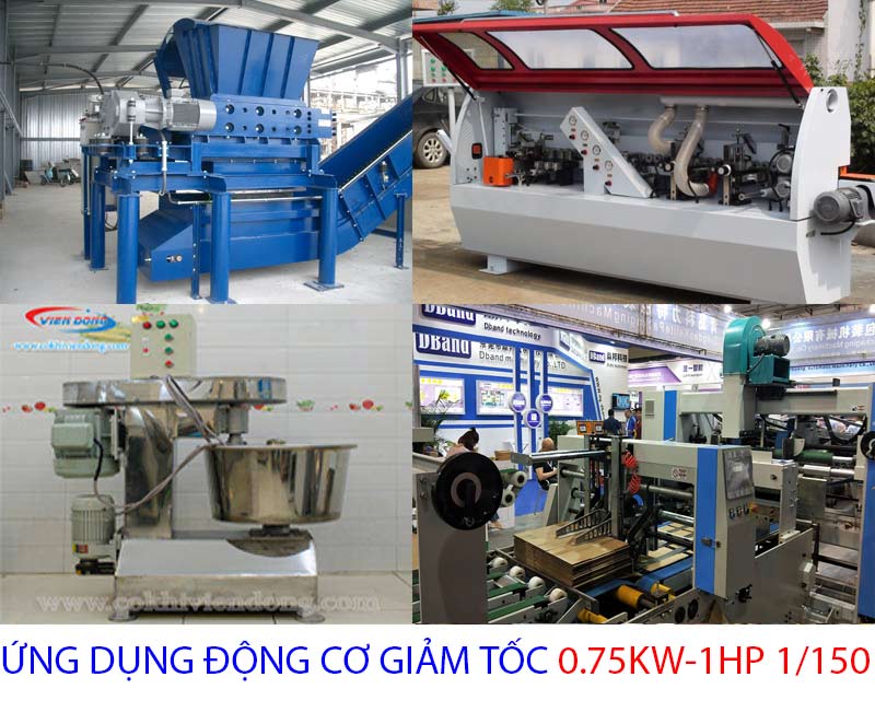 ứng dụng động cơ 0.75kw 1hp 1.150