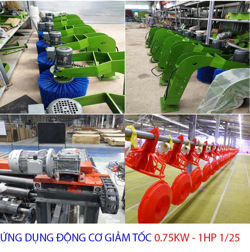 ứng dụng động cơ giảm tốc cyclo 0.75kw 1hp 1.25