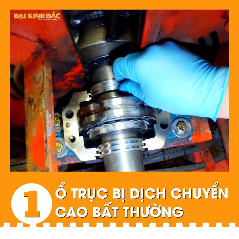 Ổ trục bị dịch chuyển cao bất thường