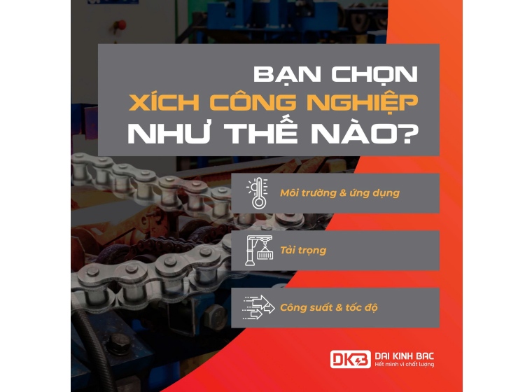 3 LƯU Ý KHI CHỌN XÍCH CÔNG NGHIỆP