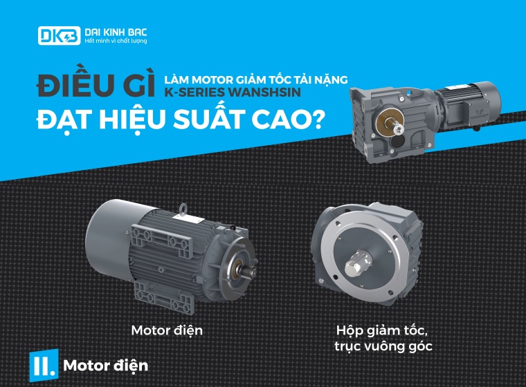 ĐIỀU GÌ LÀM MOTOR GIẢM TỐC TẢI NẶNG ĐẠT HIỆU SUẤT CAO?