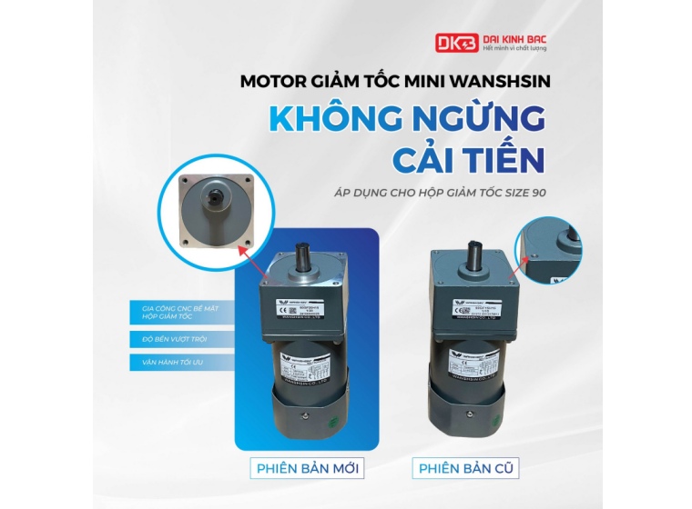 MOTOR GIẢM TỐC MINI WANSHSIN: KHÔNG NGỪNG CẢI TIẾN