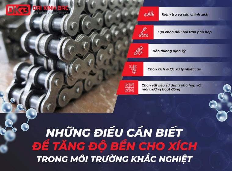 NHỮNG ĐIỀU CẦN BIẾT ĐỂ TĂNG ĐỘ BỀN CHO XÍCH TRONG MÔI TRƯỜNG KHẮC NGHIỆT