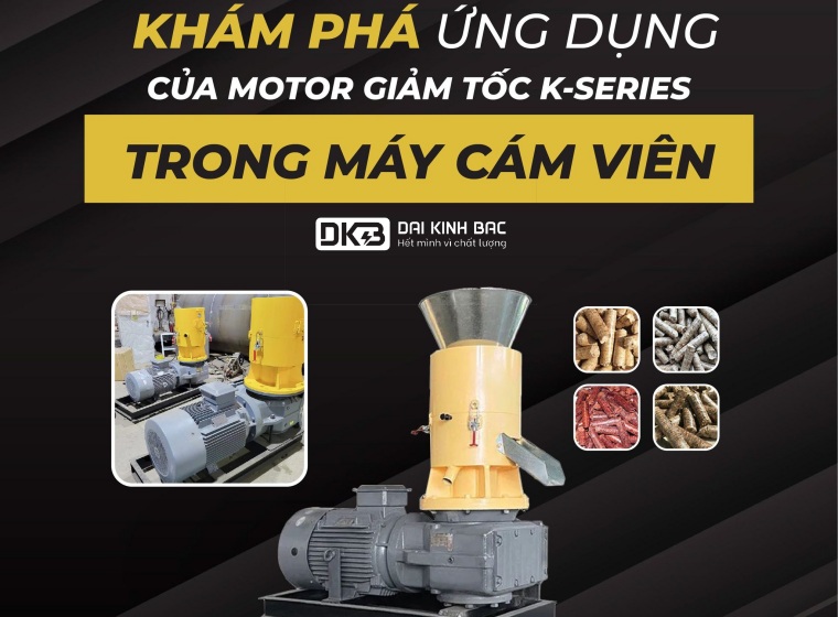 ỨNG DỤNG THỰC TẾ CỦA MOTOR GIẢM TỐC TẢI NẶNG K-SERIES TRONG MÁY ÉP CÁM VIÊN