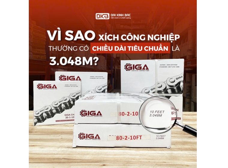 VÌ SAO XÍCH CÔNG NGHIỆP THƯỜNG CÓ CHIỀU DÀI TIÊU CHUẨN LÀ 3.048M?