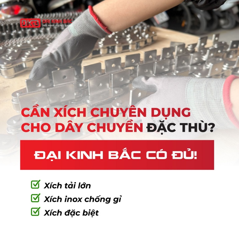 CÁC DÒNG XÍCH ĐẶC BIỆT SỬ DỤNG TRONG MÁY MÓC CÔNG NGHIỆP