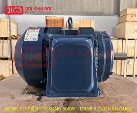 ĐỘNG CƠ ĐIỆN HYOSUNG 90KW - 125 KW 6P 6 CỰC - HÀN QUỐC