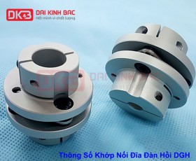 Thông Số Khớp Nối Đĩa Đàn Hồi DGH